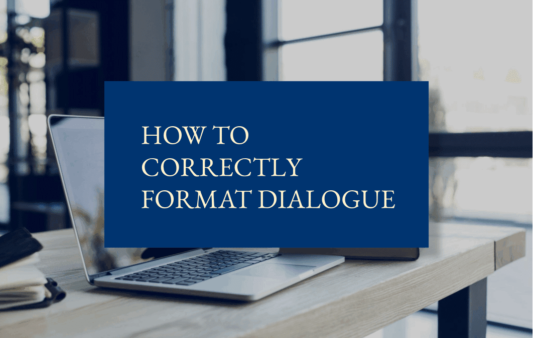 How to correctly format dialogue
